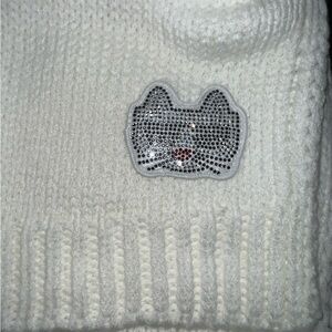 Karl Langerfeld Knit Scarf & Hat Set